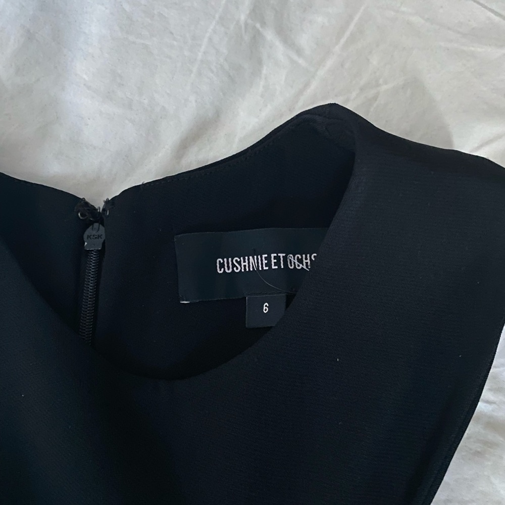 CUSHNIE ET OCHS Black Halter Midi Dress 6 - Picture 9 of 10